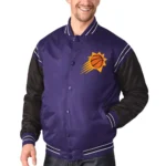 Phoenix Suns The Enforcer Purple Varsity Satin Jacket