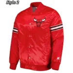 Pick & Roll Chicago Bulls Full-Snap Satin Starter Varsity Jacket