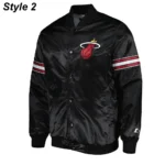 Pick & Roll Miami Heat Full-Snap Satin Jackets