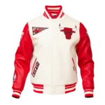 Retro Classic Chicago Bulls Wool Varsity Jacket