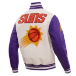 Retro Classic Phoenix Suns Rib Wool Varsity Jackets