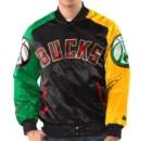 Starter Milwaukee Bucks Ty Mopkins Full-Snap Multi Satin Jacket