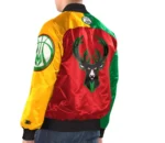 Starter Milwaukee Bucks Ty Mopkins Full-Snap Multi Satin Jackets