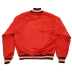 Starter Red 80s Chicago Bulls Full-Snap Satin Jacket