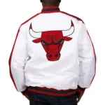 The D-Line Chicago Bulls Satin White Jackets