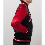 The D-Line Chicago Bulls White Satin Full-Snap Jackets