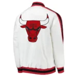 The D-Line Chicago Bulls White Satin Jackets