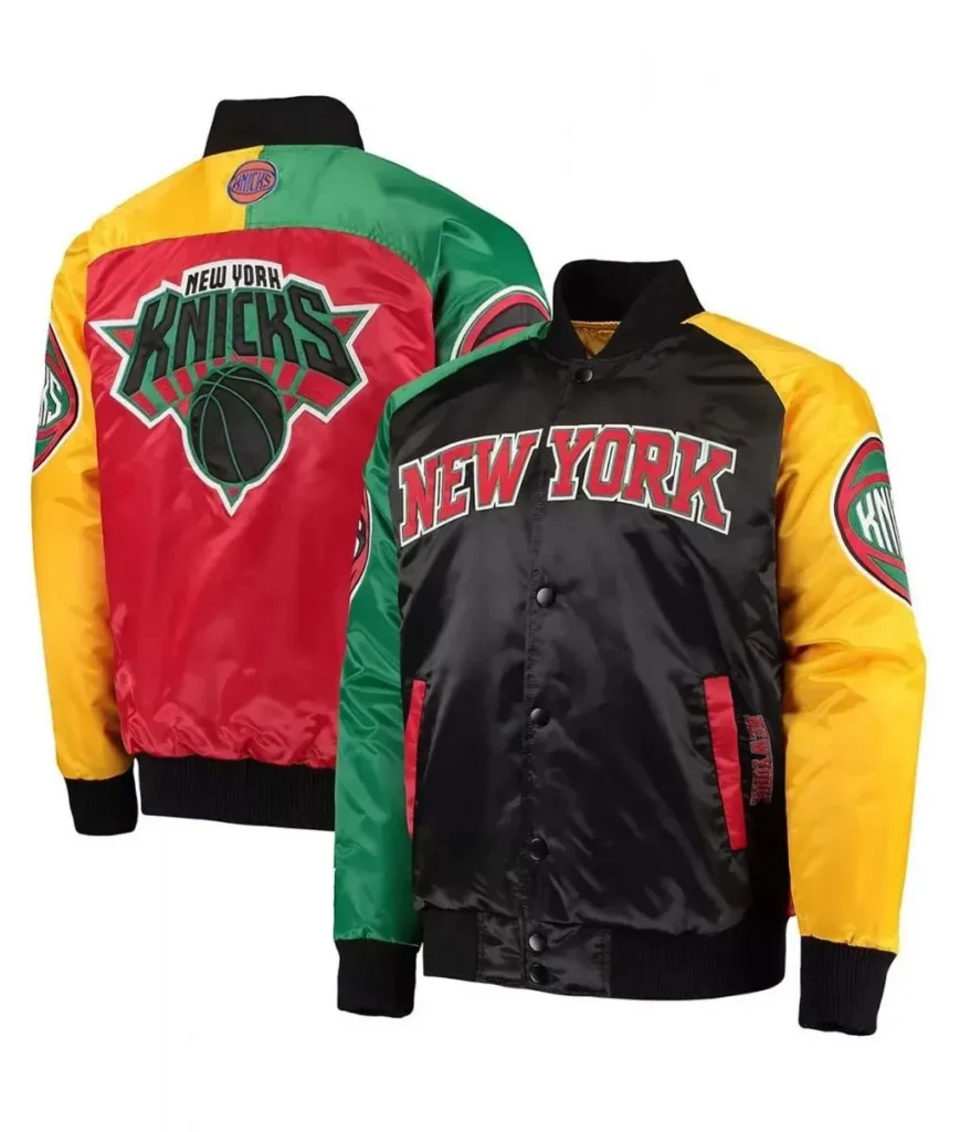 Ty Mopkins Starter X New York Knicks Full-Satin Snap Jacket