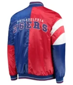 75th Anniversary Philadelphia 76ers Leader Full-Snap Varsity Jacket