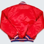 76ers Philadelphia Sixers Vintage Red Satin Jackets