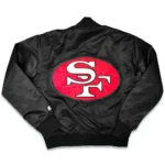 90s San Francisco 49ers Satin Varsity Black Jackets