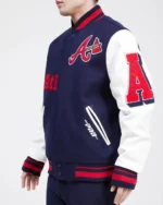 Atlanta Braves Old English Wool Jacket