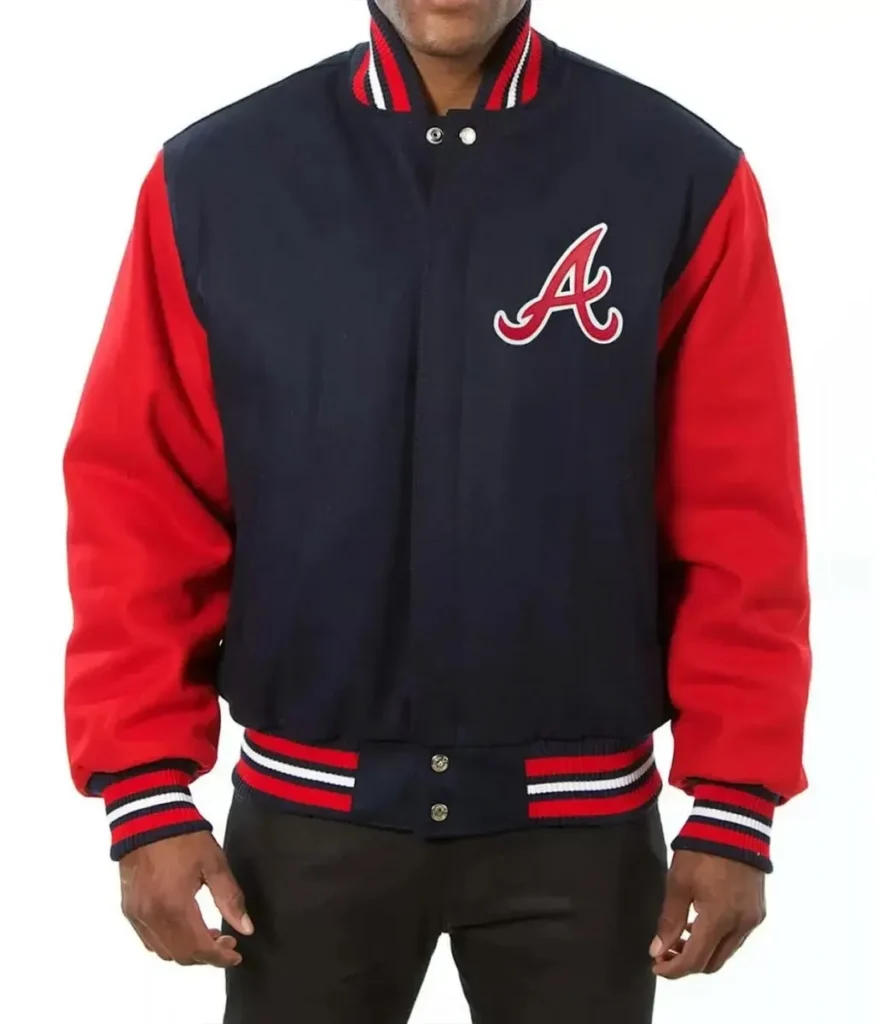 Atlanta Braves Two Tone Wool Varsity Jacket