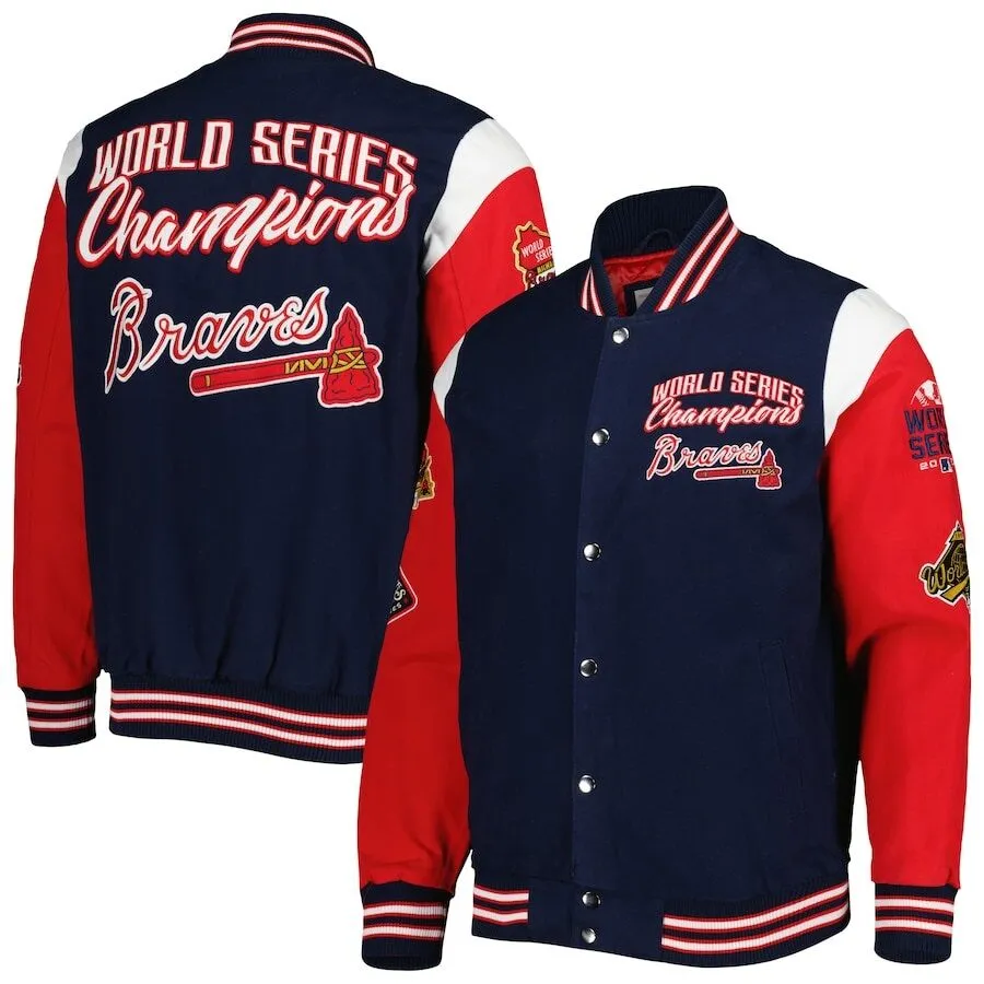 Atlanta Braves World Series Champions Full-Snap Jacket