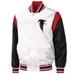 Atlanta Falcons Throwback Warm Up Pitch Satin Jackets