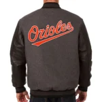 Baltimore Orioles Charcoal Varsity Jackets