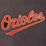 Baltimore Orioles Charcoal and Black Full-Snap Wool and Leather Varsity Jackets