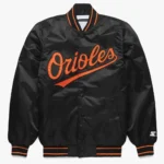 Baltimore Orioles Classic Black Satin Jacket