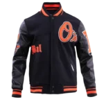 Baltimore Orioles Old English Wool Varsity Jacket