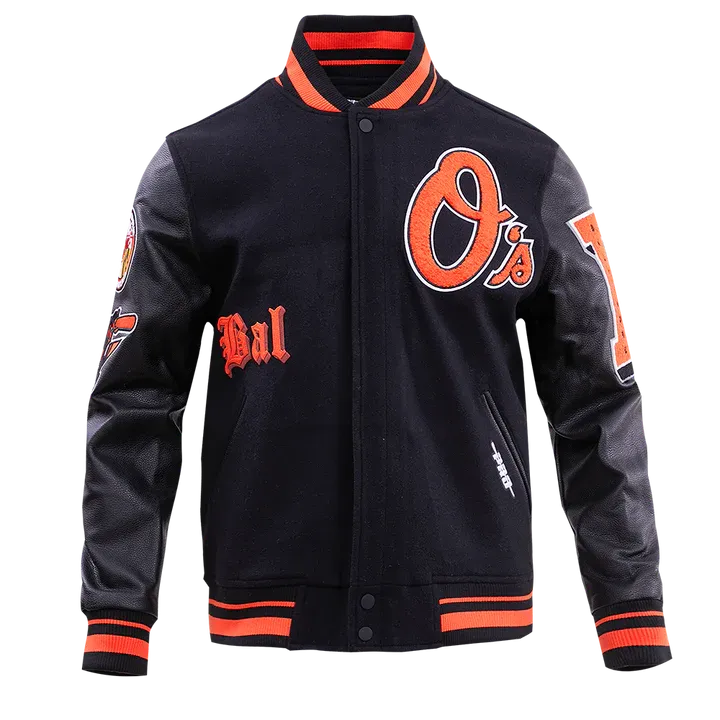 Baltimore Orioles Old English Wool Varsity Jacket