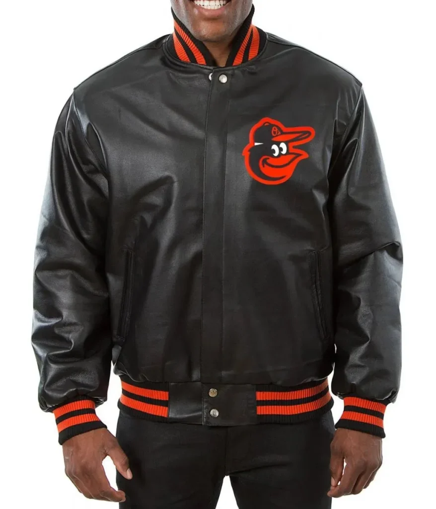 Baltimore Orioles Varsity Leather Jacket