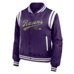 Baltimore Ravens Purple Full-Zip Bomber Jackets