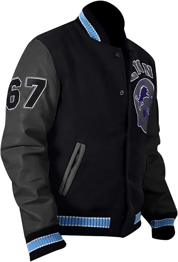 Beverly Hills Cop Eddie Murphy Axel Foley Detroit Lions Letterman Jackets