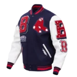 Boston Red Sox Mash Up Logo Varsity Jacket2