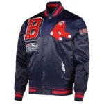 Boston Red Sox Mash Up Navy Satin Jacket1