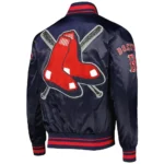 Boston Red Sox Mash Up Navy Satin Jacket2