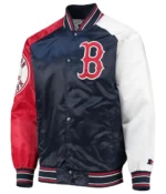 Boston Red Sox Reliever Raglan Satin Jacket