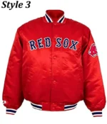 Boston Red Sox Satin Full Snap Jacket3