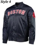 Boston Red Sox Satin Full Snap Jacket4