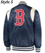 Boston Red Sox Satin Full Snap Jacket8