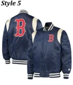 Boston Red Sox Satin Full Snap Jacket9