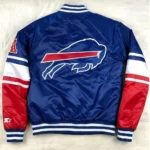 Buffalo Bills NFL Satin Royal Blue and Red Jackets