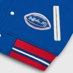 Buffalo Bills OVO Royal Varsity Wool Leather Full-Snap Jacket