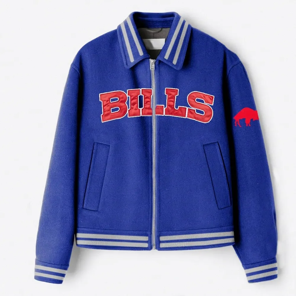 Buffalo Bills Retro Varsity Royal Wool Jacket