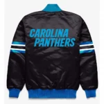 Carolina Panthers Button Down Satin Varsity Jackets