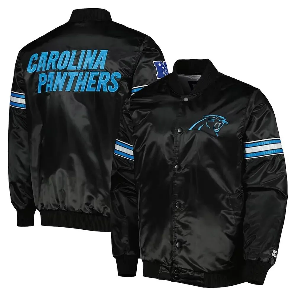 Carolina Panthers Pick and Roll Satin Jacket3