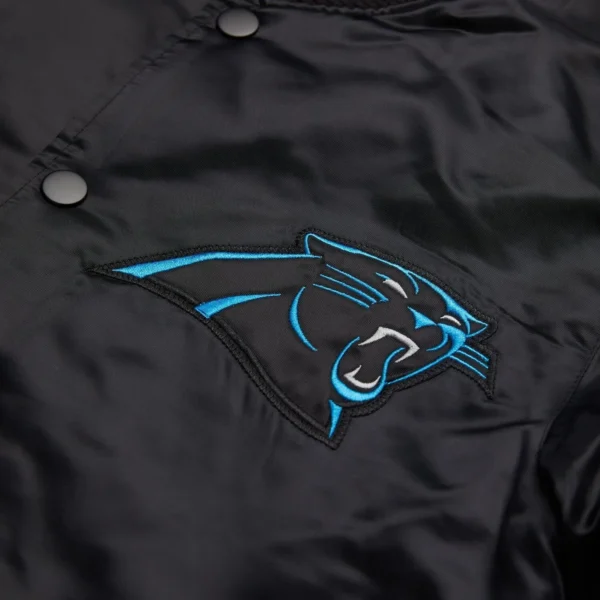 Carolina Panthers Satin Varsity Jacketss