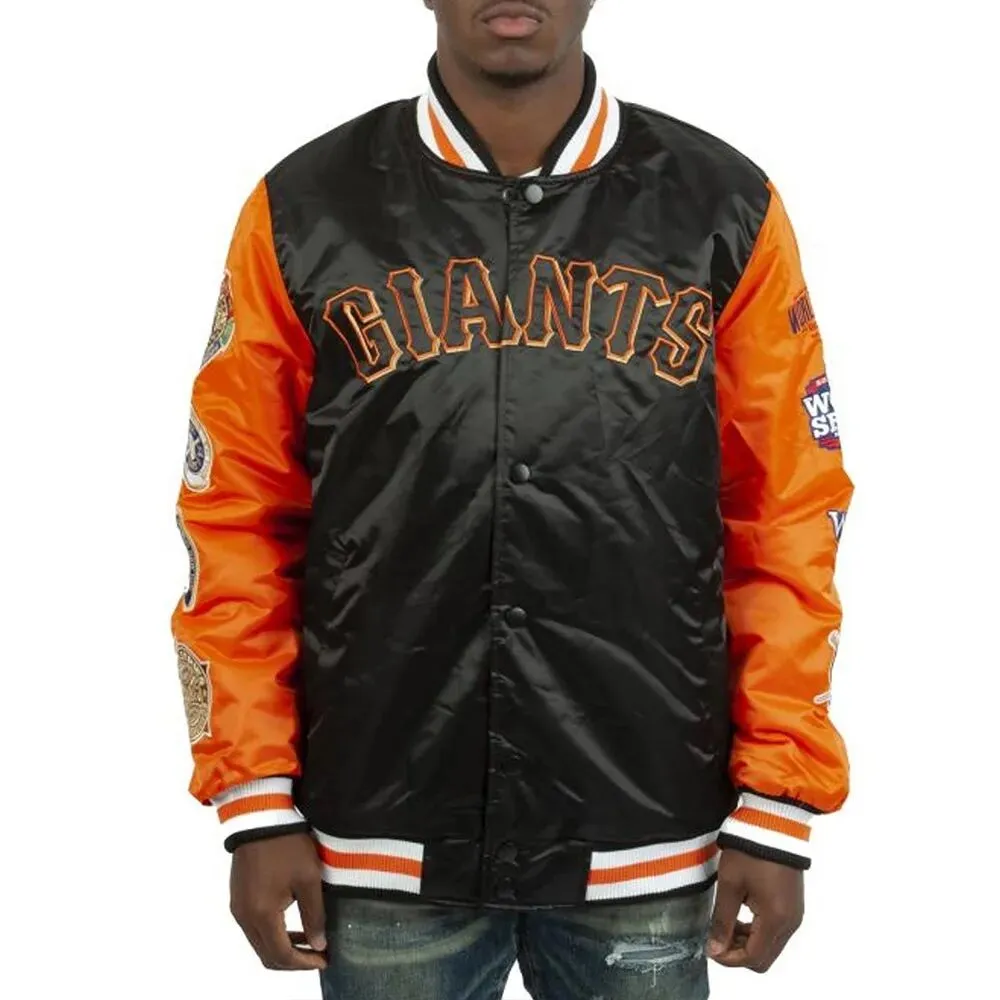 Champs Patches San Francisco Giants Satin Jacket