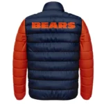 Chicago Bears Navy and Orange Puffer Jackets