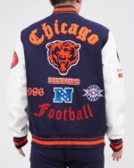 Chicago Bears Old English Wool Varsity Jacketss