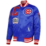 Chicago Cubs Mash Up Royal Satin Jackets