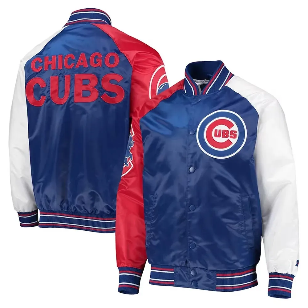 Chicago Cubs Reliever Varsity Satin Jacket