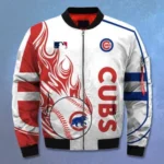 Chicago Cubs White Bomber Jackets