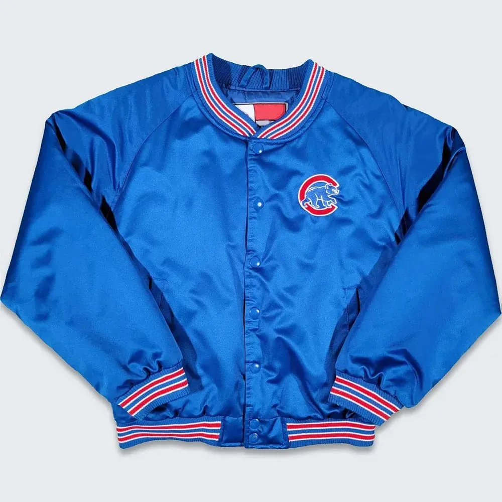 Chicago Cubs Youth Royal Satin Jacket