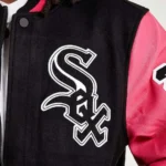 Chicago White Sox Pink and Black Varsity Jacket