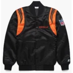 Cincinnati Bengals Black and White Satin Jacket